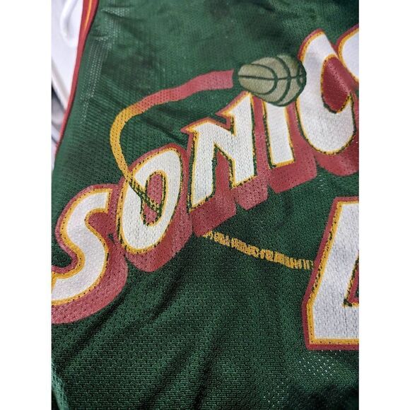 Vintage Sonics Kemp Champion Youth Jersey M 10 12 - Picture 5 of 7